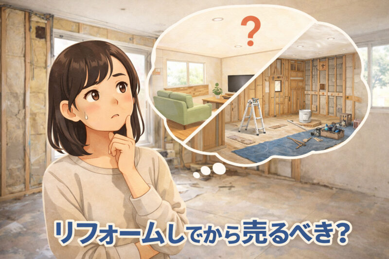 空き家を売るなら「そのまま」か「リフォーム」どっちが得？失敗しない判断基準