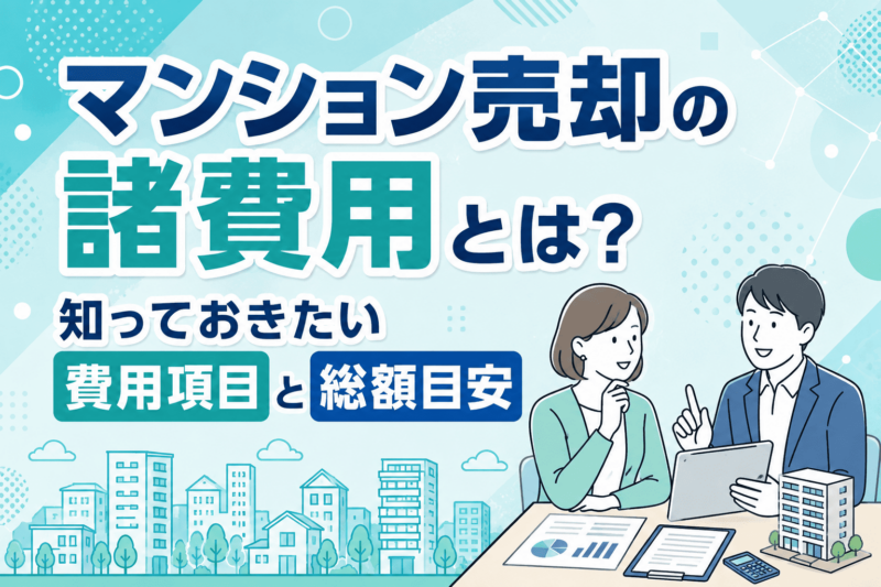 マンション売却の諸費用とは？知っておきたい費用項目と総額目安