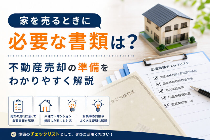 家を売るときに必要な書類は？　不動産売却の準備をわかりやすく解説